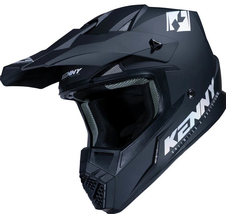 Track Helmet Solid For Adult Matt Black Holographic